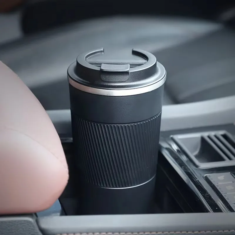 Stainless Steel Coffee Cup Double Layer Vacuum Insulation Cup Outdoor Portable Car Water Cups Fashion Mug Water Bottle
