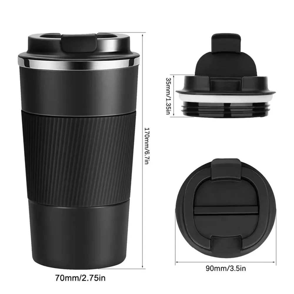 Stainless Steel Coffee Cup Double Layer Vacuum Insulation Cup Outdoor Portable Car Water Cups Fashion Mug Water Bottle