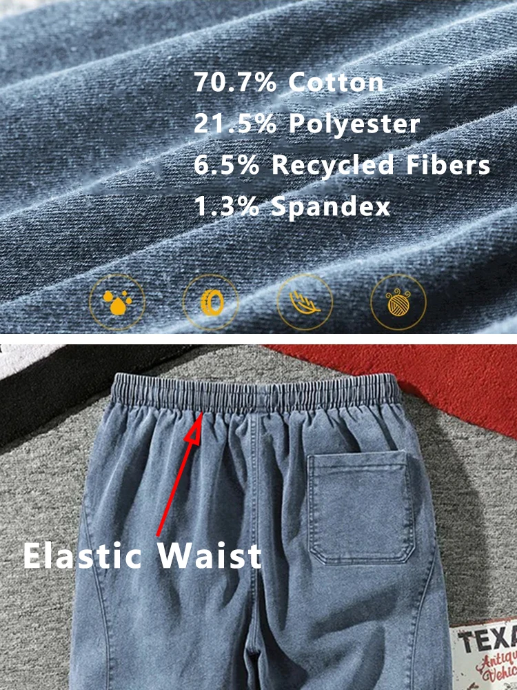 Spring Summer Black Blue Cargo Jeans Men Streetwear Denim Jogger Pants Men Baggy Harem Jean Trousers Plus Size
