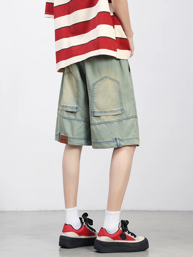 Summer Men's Denim Shorts Lightweight and Cool Lyocell Jeans Shorts Big Size 8XL Baggy Cargo Shorts